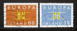 Potovn znmky Island 1963 Evropa CEPT Mi# 373-74