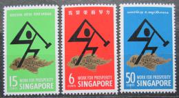 Potovn znmky Singapur 1968 Prce pro blahobyt Mi# 83-85