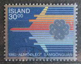 Potovn znmka Island 1983 Svtov rok komunikace Mi# 605