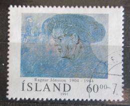 Potovn znmka Island 1991 Umn, Ragnar Jnsson Mi# 751