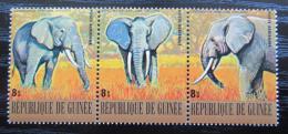 Potovn znmky Guinea 1977 Slon pralesn Mi# 814-16 Kat 6