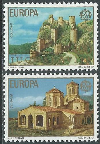 Potovn znmky Jugoslvie 1978 Evropa CEPT, stavby Mi# 1725-26