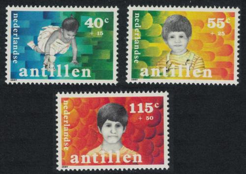 Potovn znmky Nizozemsk Antily 1987 Dti Mi# 619-21 Kat 5.50