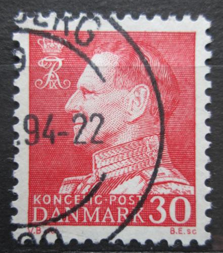 Potovn znmka Dnsko 1961 Krl Frederik IX. Mi# 391