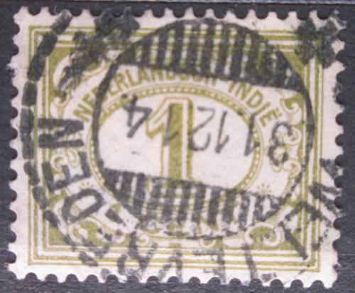 Potovn znmka Nizozemsk Indie 1913 Nominln hodnota Mi# 108