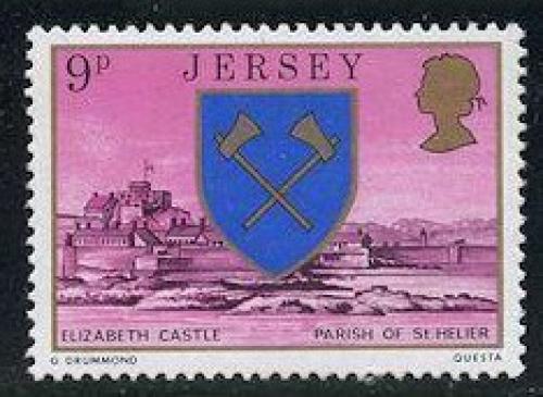 Potovn znmka Jersey 1976 Elizabeth Castle, St. Helier Mi# 137