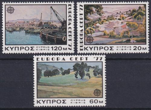 Potovn znmky Kypr 1977 Evropa CEPT, krajina Mi# 464-66