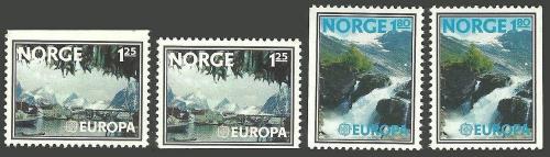 Potovn znmky Norsko 1977 Evropa CEPT, krajina Mi# 742-43 