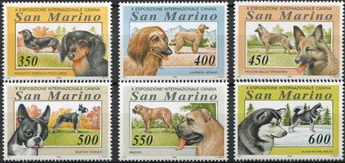 Potovn znmky San Marino 1994 Psi Mi# 1558-63