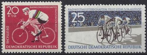 Potovn znmky DDR 1960 Cyklistika Mi# 779-80