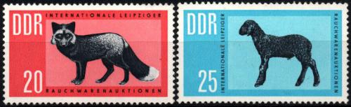 Potovn znmky DDR 1963 Aukce koein v Lipsku Mi# 945-46