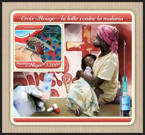 Potovn znmka Niger 2017 Boj proti malrii Mi# Block 786 Kat 13