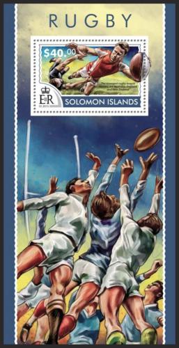 Potovn znmka alamounovy ostrovy 2015 Rugby Mi# Block 430 Kat 14 
