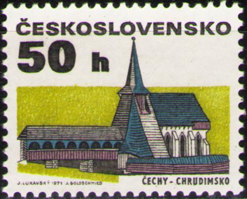 Potovn znmka eskoslovensko 1992 Kostel v Ko u Chrudimi Mi# 3129