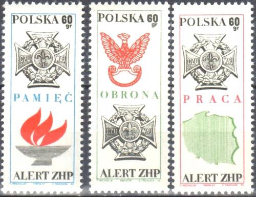 Potovn znmky Polsko 1969 Skauti Mi# 1928-30