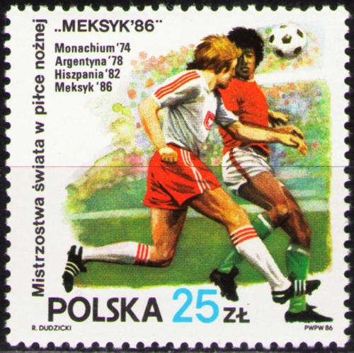 Potovn znmka Polsko 1986 MS ve fotbale Mi# 3028