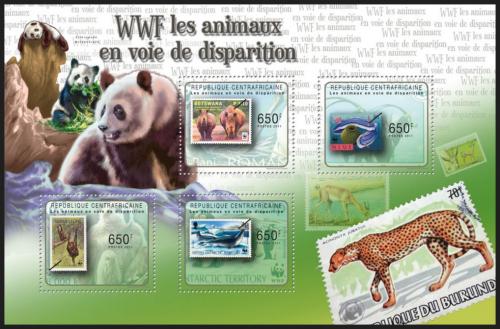 Potovn znmky SAR 2011 Fauna WWF na znmkch Mi# 3083-86 Kat 10