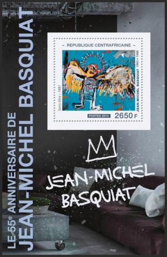Potovn znmka SAR 2015 Umn, Jean-Michel Basquiat Mi# Block 1370 Kat 12
