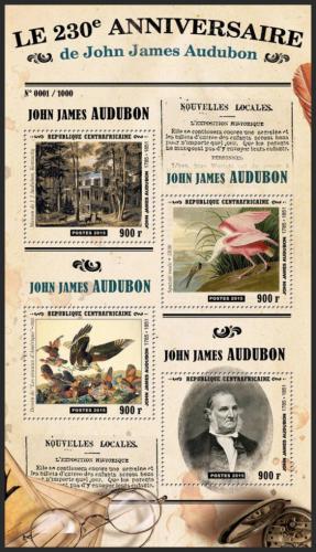 Potovn znmky SAR 2015 Umn, John James Audubon Mi# 5770-73 Kat 16