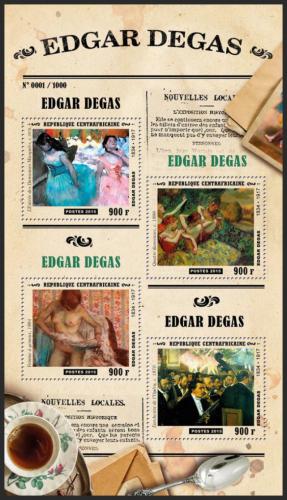 Potovn znmky SAR 2015 Umn, Edgar Degas Mi# 5770-73 Kat 16