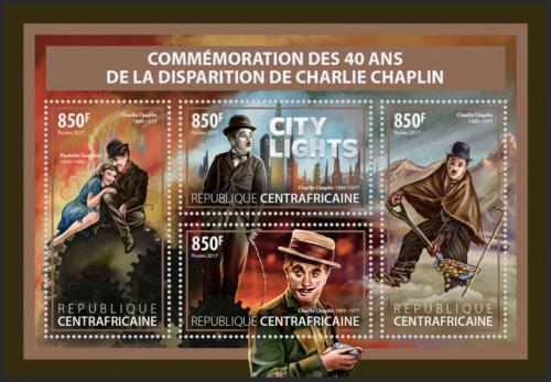 Potovn znmky SAR 2017 Charlie Chaplin Mi# 7265-68 Kat 15