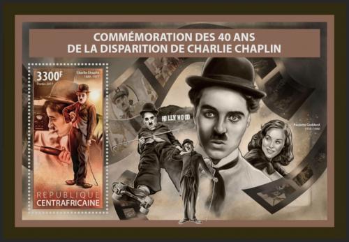Potovn znmka SAR 2017 Charlie Chaplin Mi# Block 1654 Kat 15