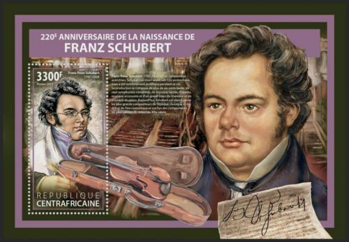 Potovn znmka SAR 2017 Franz Schubert Mi# Block 1660 Kat 15