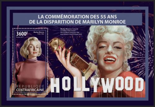Potovn znmka SAR 2017 Marilyn Monroe Mi# Block 1661 Kat 16