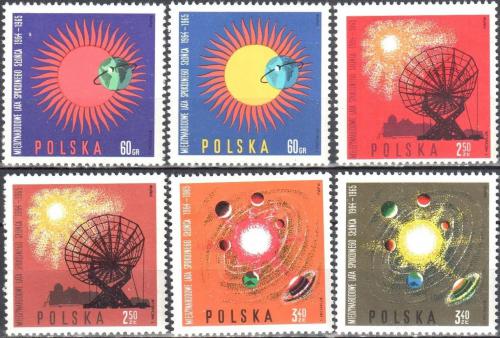 Potovn znmky Polsko 1965 Mezinrodn rok klidnho Slunce Mi# 1606-11