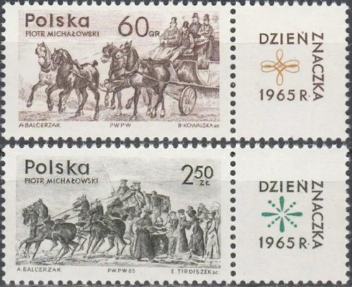 Potovn znmky Polsko 1965 Potovn dostavnky Mi# 1621-22