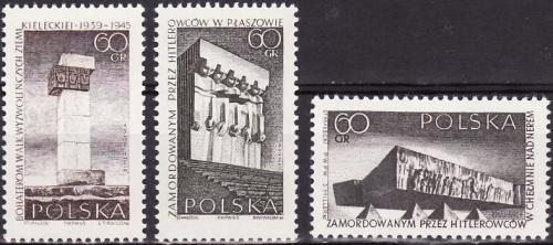 Potovn znmky Polsko 1965 Vlen pamtnky Mi# 1632-34