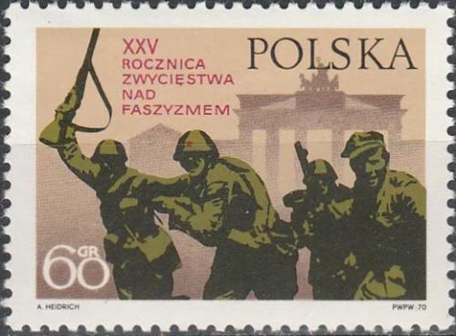 Potovn znmka Polsko 1970 Konec vlky, 25. vro Mi# 1999
