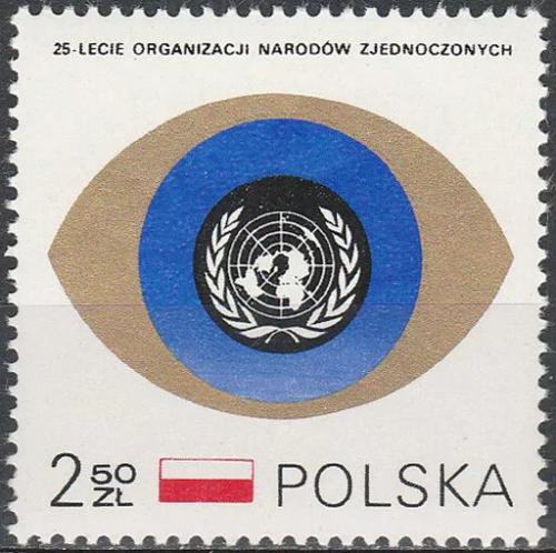 Potovn znmka Polsko 1970 OSN, 25. vro Mi# 2028