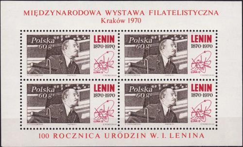 Potovn znmky Polsko 1970 V. I. Lenin Mi# Block 42