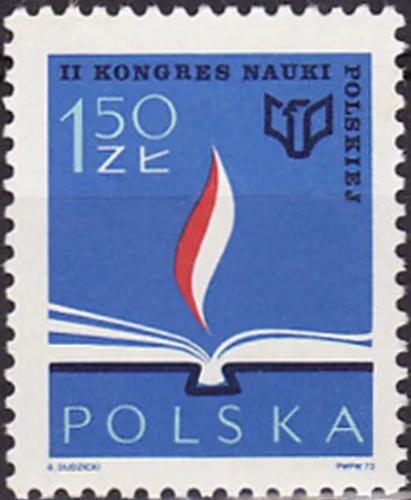 Potovn znmka Polsko 1973 Kongres polskch vdc Mi# 2257