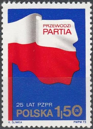 Potovn znmka Polsko 1973 Polsk sjednocen dlnick strana, 25. vro Mi# 2289