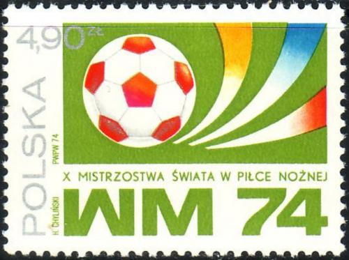 Potovn znmka Polsko 1974 MS ve fotbale Mi# 2328