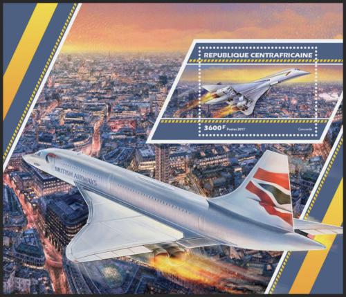 Potovn znmka SAR 2017 Concorde Mi# Block 1607 Kat 16