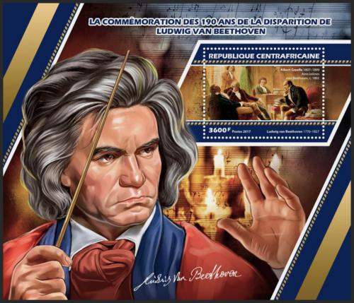 Potovn znmka SAR 2017 Ludwig van Beethoven Mi# Block 1618 Kat 16