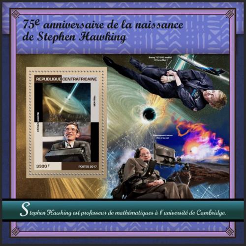 Potovn znmka SAR 2017 Stephen Hawking Mi# Block 1621 Kat 15