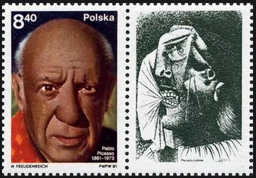 Potovn znmka Polsko 1981 Pablo Picasso Mi# 2728 a