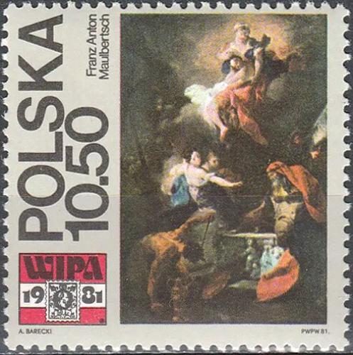 Potovn znmka Polsko 1981 Umn, Franz Anton Maulbertsch Mi# 2736