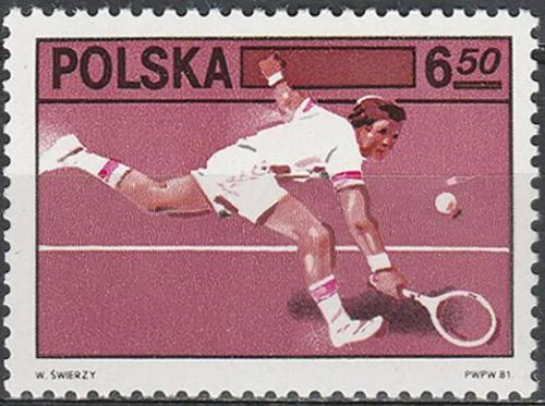 Potovn znmka Polsko 1981 Tenis Mi# 2756