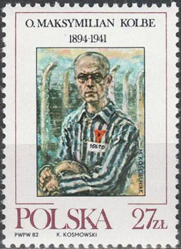 Potovn znmka Polsko 1982 Pter Maximilian Kolbe Mi# 2831 - zvtit obrzek