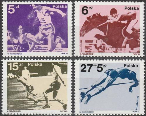 Potovn znmky Polsko 1983 Sport Mi# 2862-65