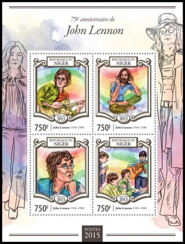 Potovn znmky Niger 2015 The Beatles, John Lennon Mi# 3370-73 Kat 12