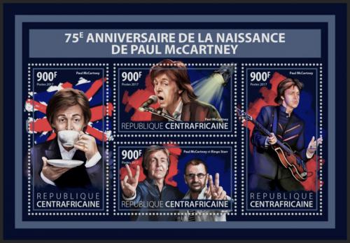 Potovn znmky SAR 2017 Paul McCartney, The Beatles Mi# 7250-53 Kat 16