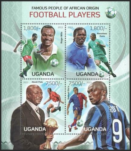 Potovn znmky Uganda 2013 Afrit fotbalisti Mi# 3090-93 Kat 22