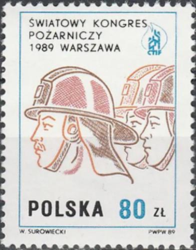 Potovn znmka Polsko 1989 Hasii Mi# 3212