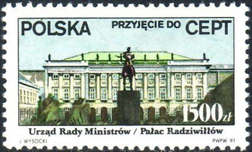 Potovn znmka Polsko 1991 Palc Radziwi Mi# 3314